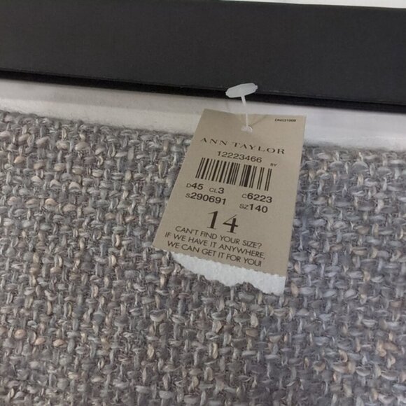 NWT Ann Taylor Wool Tweed Old Money Preppy Academia Lined Pencil Skirt 14 - Picture 3 of 8